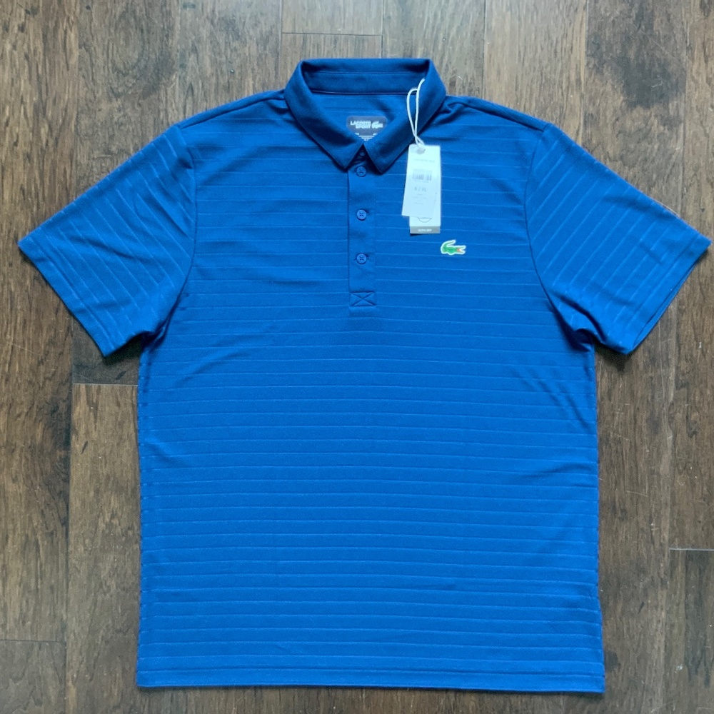 Lacoste Men’s Sport Textured Breathable Polo, 6/XL Brand New With Tags